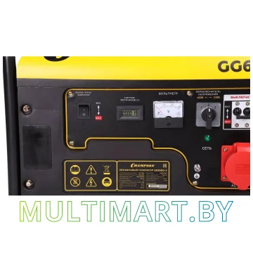 Бензиновый генератор Champion GG6500-3 картинка 3